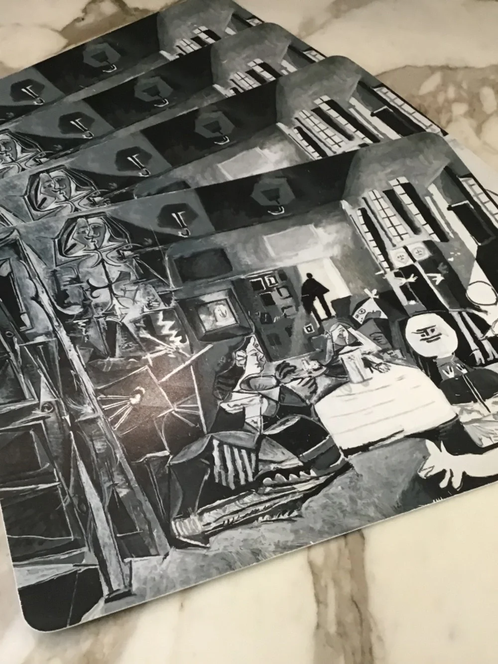 Set of 4 VinylPlacemats Pablo Picasso Las Meninas Reinterpretation of Velazquez